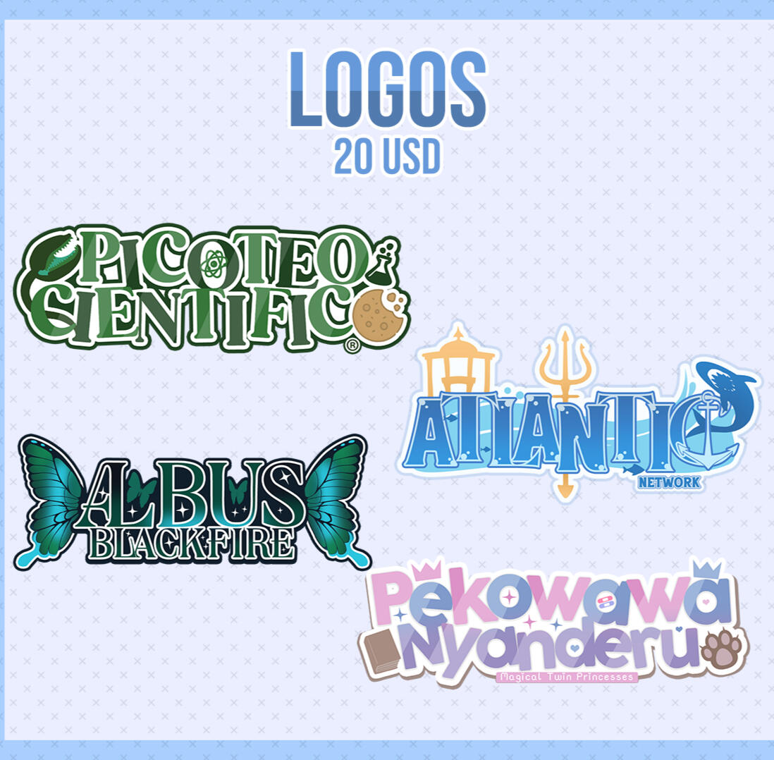 Logos Vtuber - Estilo animados